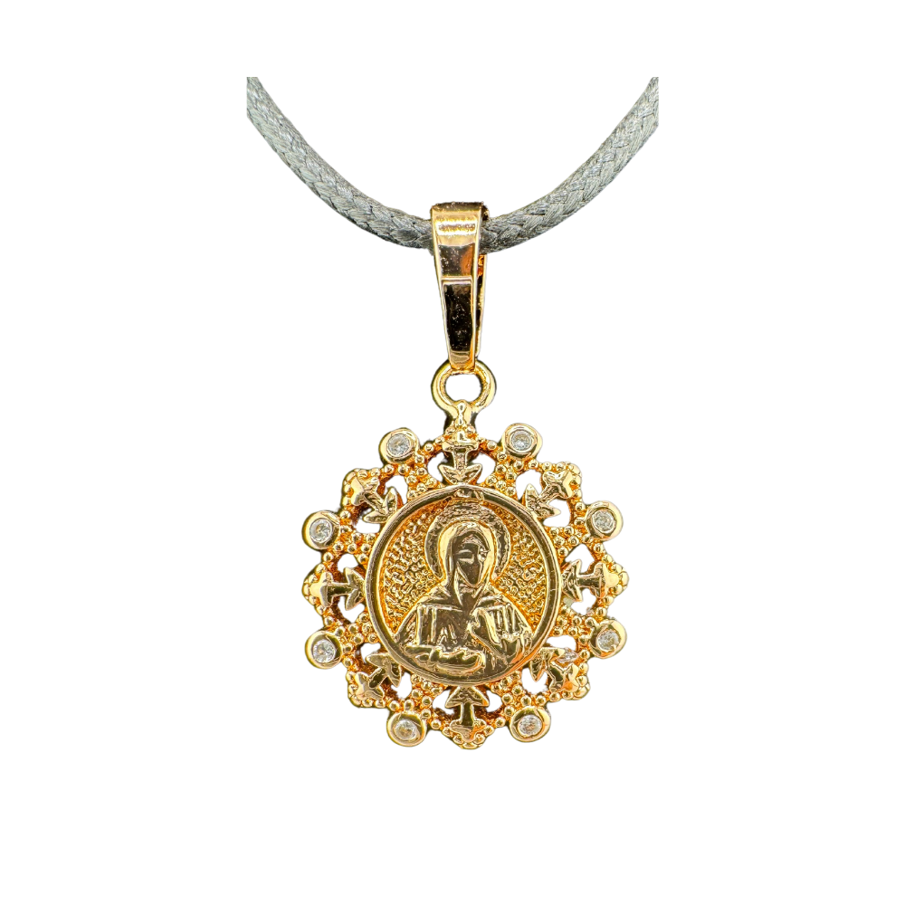St. Matrona Pendant Plated in Rose Gold St. Matrona Pendant Plated in Rose Gold
